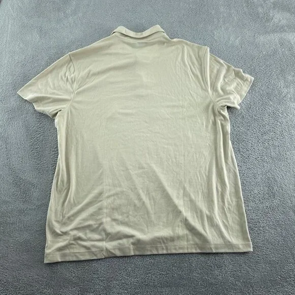 Alfani Mens Stretch Polo Shirt XXL Beige NWT 5815 - Picture 2 of 9